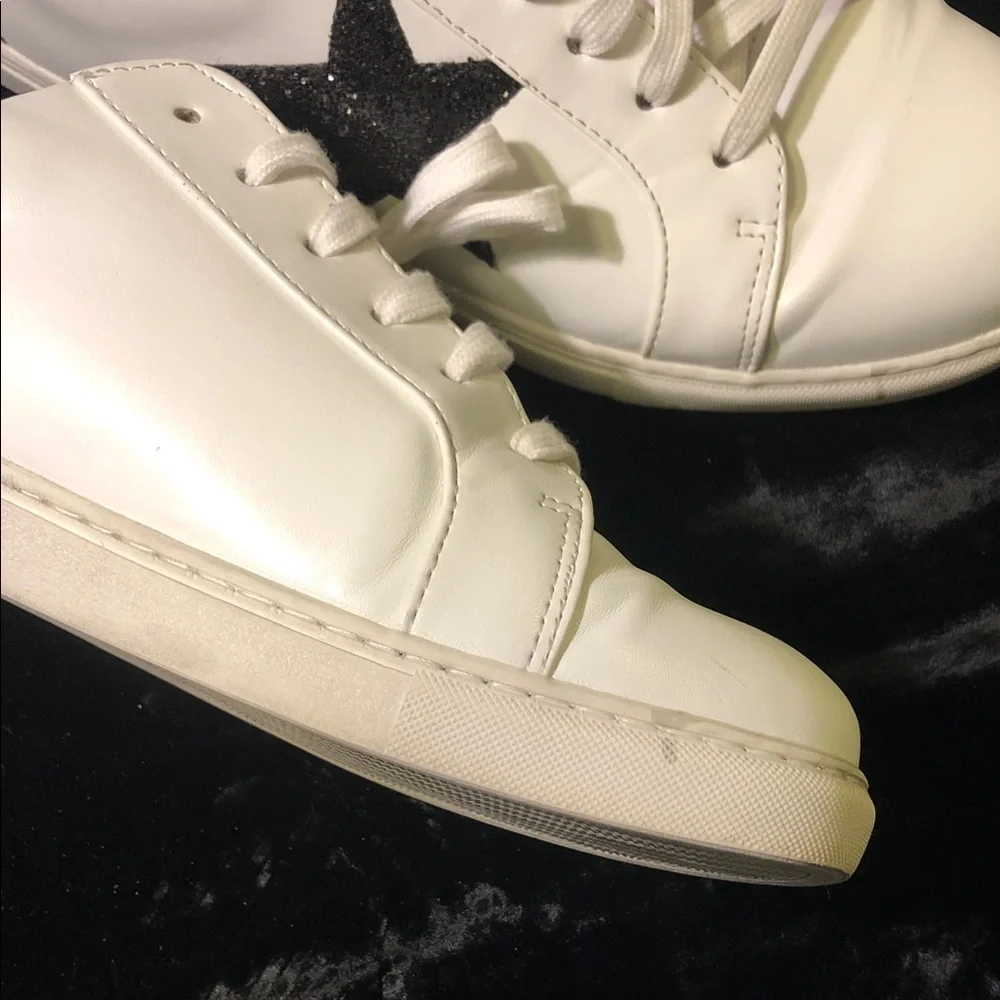 Torrid White Sneakers with Black Star Detail Betsy Johnson Edition 11.5 women’s